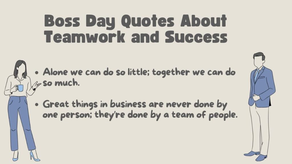 Boss Day Quotes About Teamwork and Success