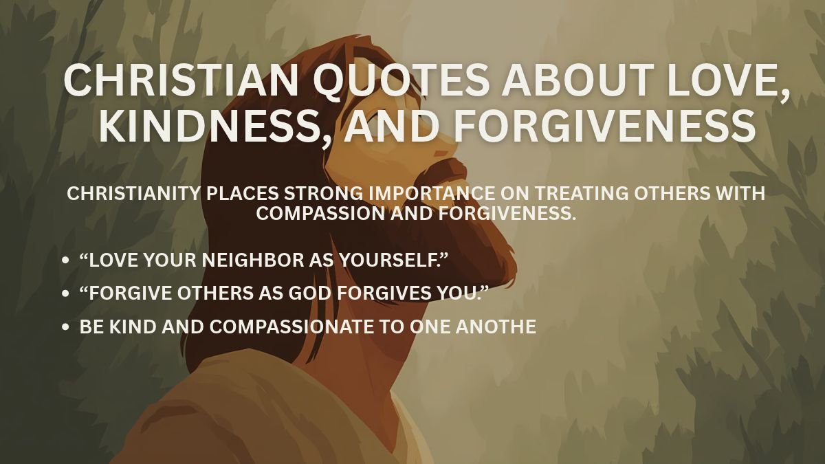 Christian Quotes About Love, Kindness, and Forgiveness