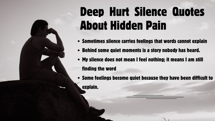 Deep Hurt Silence Quotes About Hidden Pain