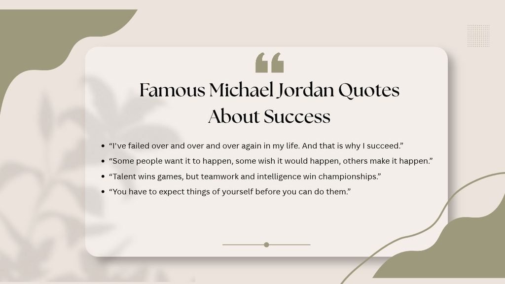 Famous Michael Jordan Quotes About Success