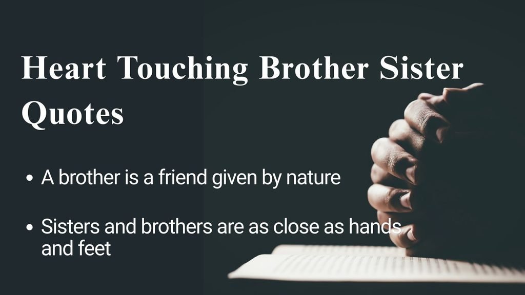 Heart Touching Brother Sister Quotes