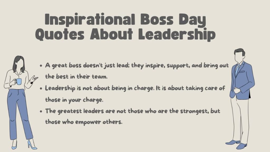 Inspirational Boss Day Quotes About Leadership