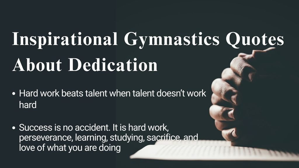Inspirational Gymnastics Quotes About Dedication