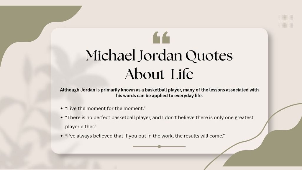 Michael Jordan Quotes About Life