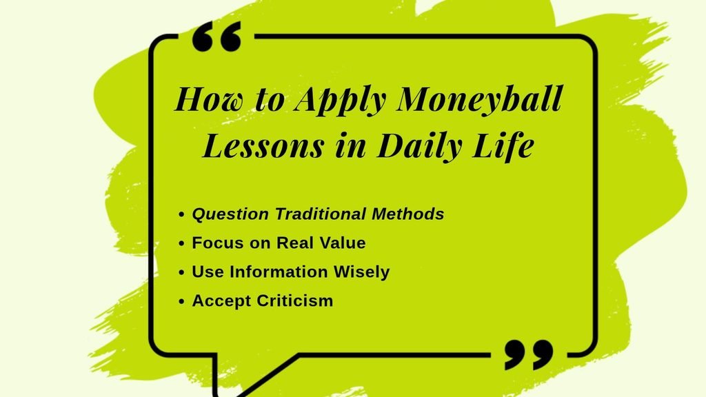 How to Apply Moneyball Lessons in Daily Life