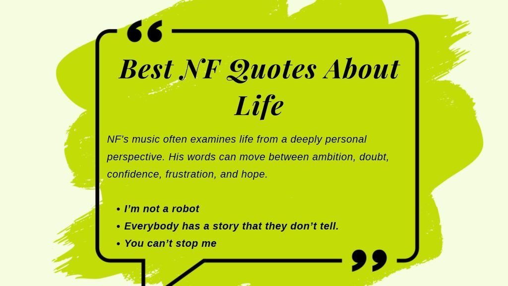 Best NF Quotes About Life