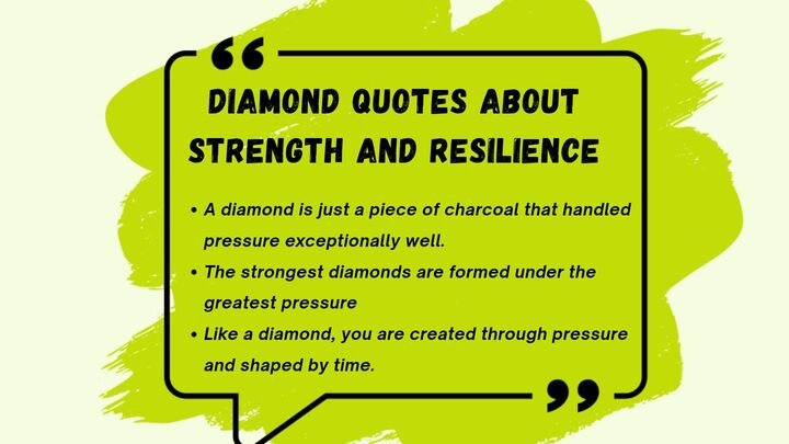Diamond Quotes About Strength and Resilience