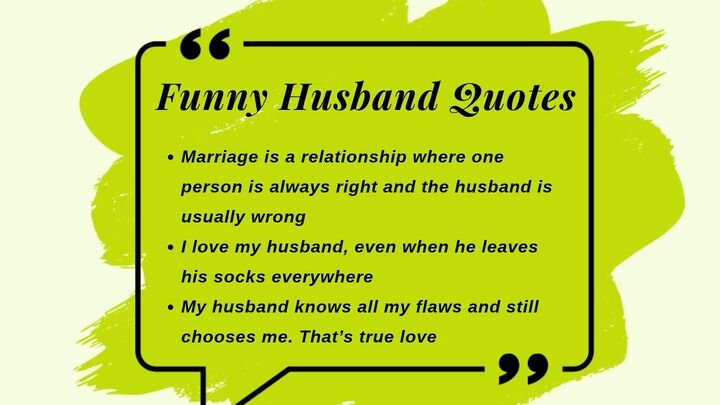 Funny Husband Quotes