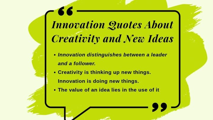 Innovation Quotes About Creativity and New Ideas
