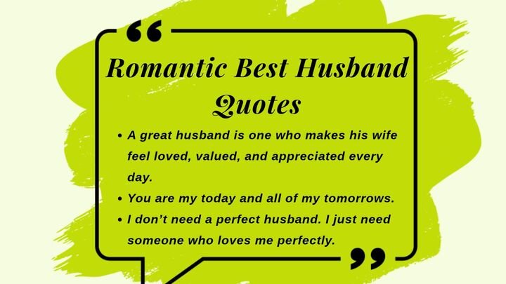 Romantic Best Husband Quotes